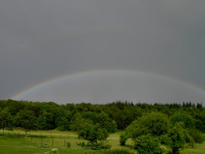 Regenbogen über dem Odenwald