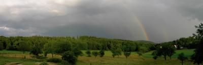 Regenbogen über dem Odenwald