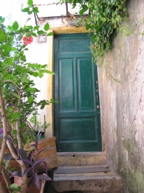 Tür in Grün