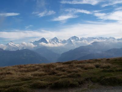 Schreckhorn, Eiger, Mönch und Jungfrau
