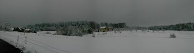 Panorama Winter im Odenwald
