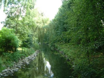 Brücke im Hochsommer