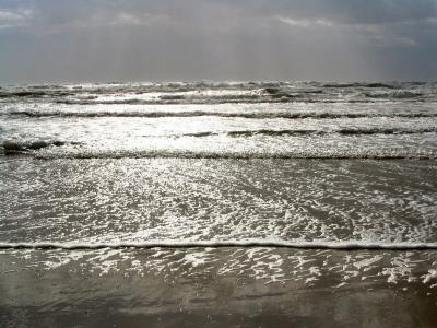 Windige, graue Nordsee