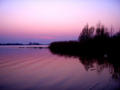 Abendsonne am Ufer