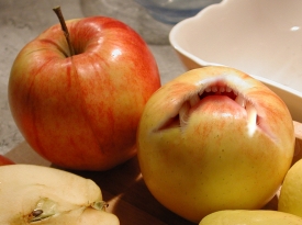 Apfel mit Biß