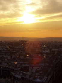 jk0036-Sonnenuntergang über Paris