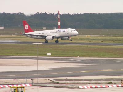 Landung am Flughafen Frankfurt