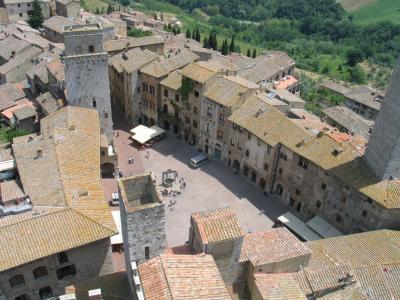 Der Marktplatz von S.Gimignano