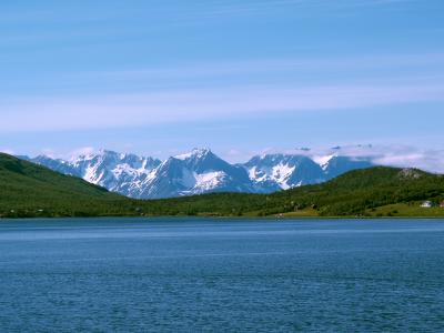 An einem Fjord in Nordnorwegen