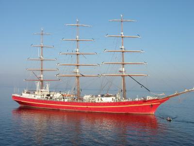 Vollschiff KHERSONES vor Sylt