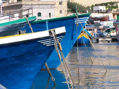 Fischerboote auf Gozo