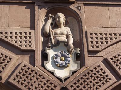 Fassadendetail am Rathaus in Lemgo