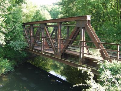Eisenbahnbrücke über die Bega in Lemgo-Brake