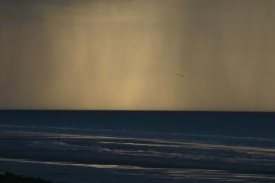 Regen über der Nordsee