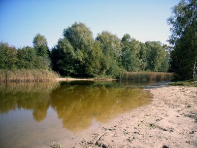 Hier ist der See zu Ende