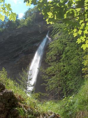Wasserfall im Triglav Nationalpark in Slowenien