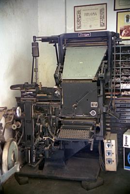 Setzmaschine Linotype