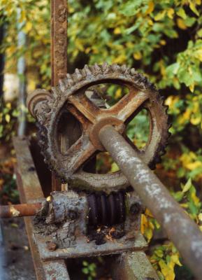 altes Schneckenradgetriebe