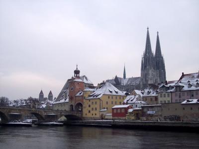 Der erste Schnee im Regensburg
