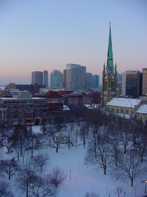 Wintermorgen in Toronto