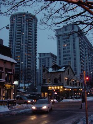 Winterabend in Toronto