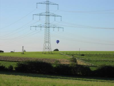 Ballon in der Landschaft