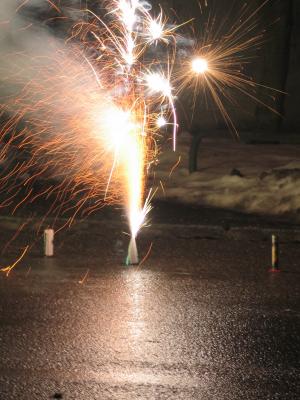 Silvester auf der Straße