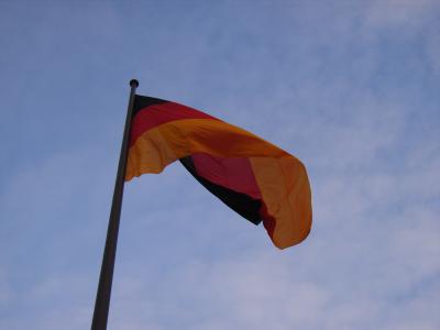 Flagge auf dem Reichstag