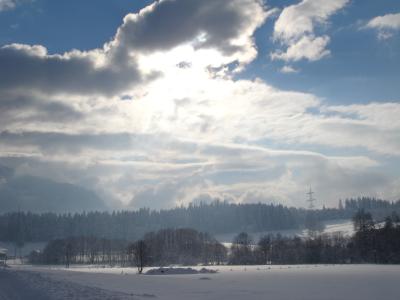 Winter-Wolkenspiel