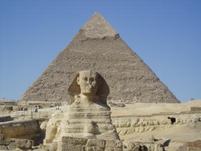 Cheopspyramide mit Sphinx