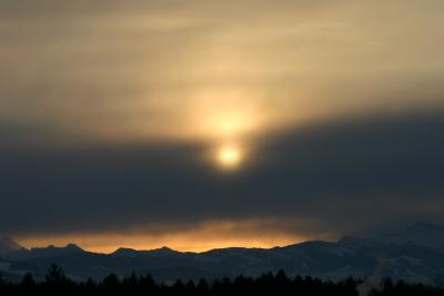 Sonnenaufgang über den Glarner Alpen