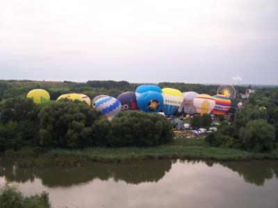 Ballonfiesta... es wird aufgebaut