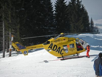 Helikoptereinsatz im Schnee