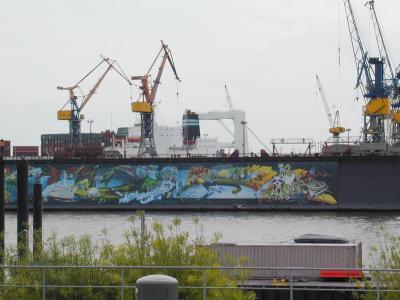 Hamburger Hafen - Graffiti