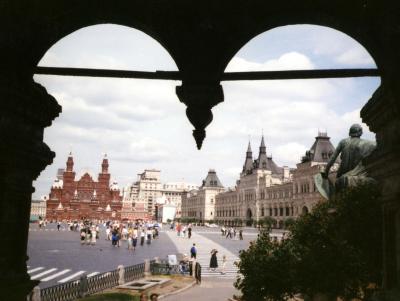 Blick auf den Roten Platz in Moskau