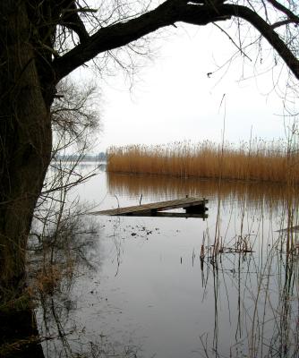 Überschwemmter Steg