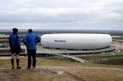 Ausblick auf die Allianz Arena-München