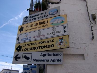 Süditalienisches Straßenschild