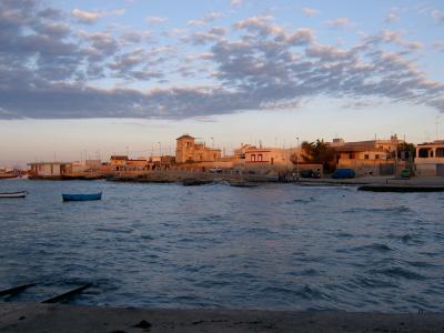 Abendlicher Strand in Bari