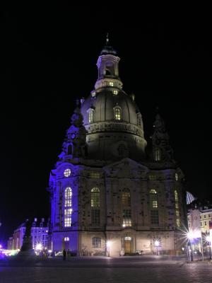 Frauenkirche in Dresden bei Nacht
