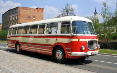 Oldtimer Bus von Skoda