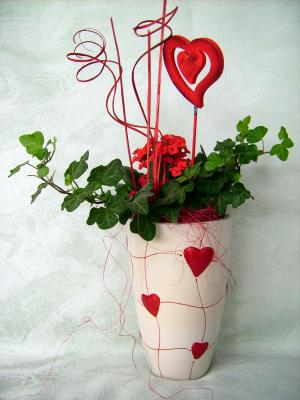 Herz Vase