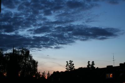 Frühsommerlicher Abendhimmel