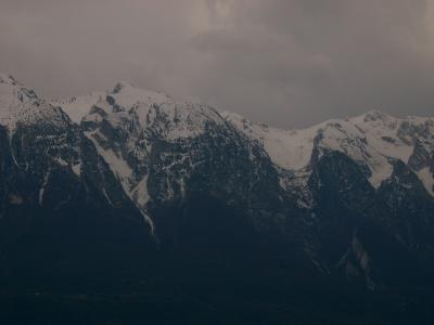 Verschneite Berge