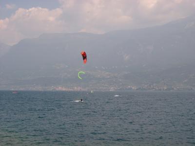 Kitesurfer am Gardasee