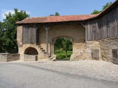 Teil der Stadtmauer in Rothenburg ob der Tauber