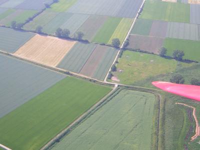 Luftaufnahme - Feld-Wald-Wiese