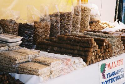 Süßigkeitenstand in Larnaca (Zypern)