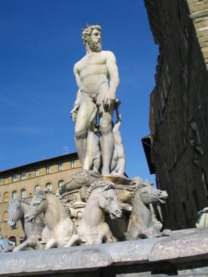 Neptunbrunnen am  Piazza della Signora