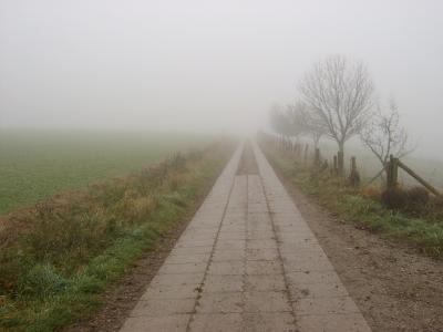 Weg durch den Nebel